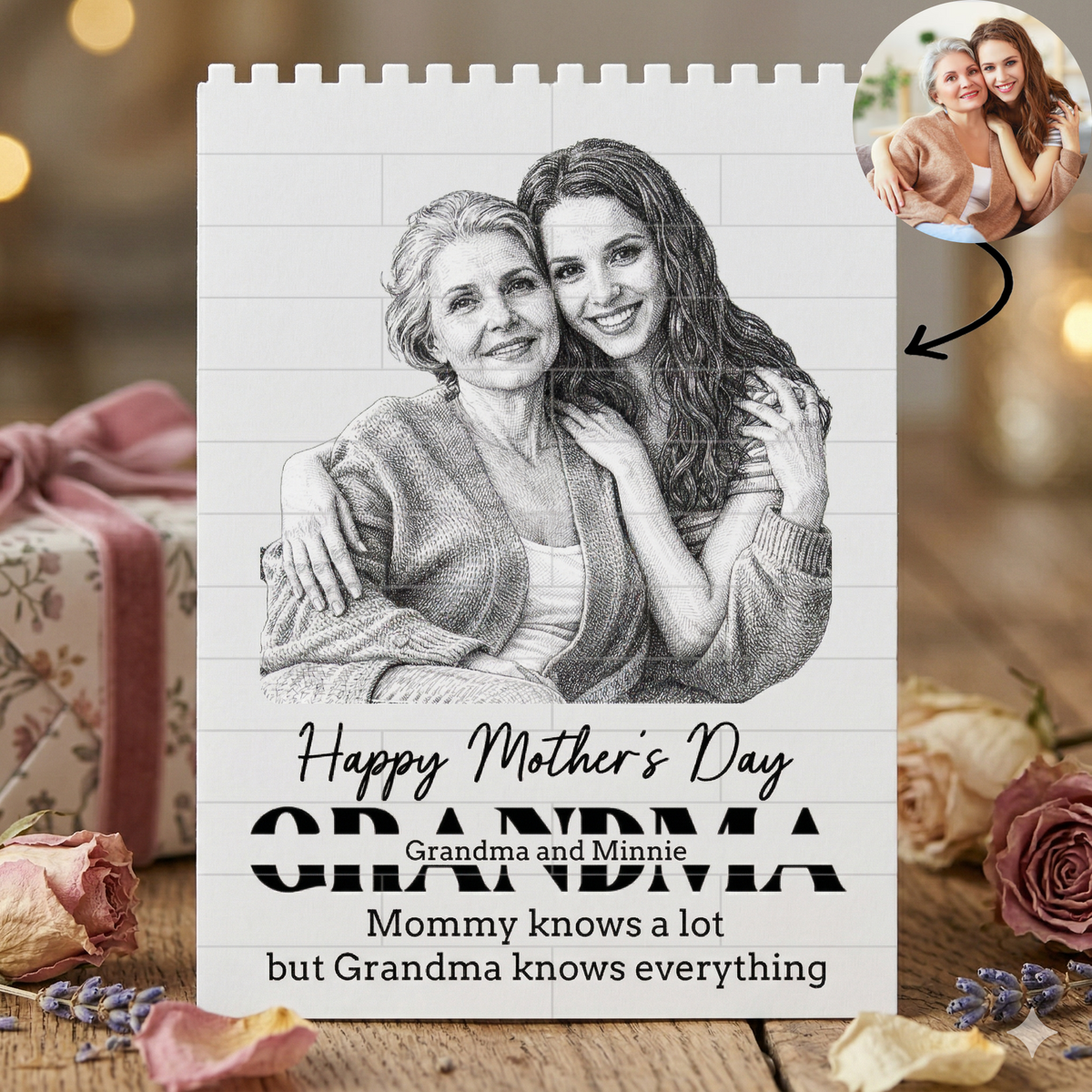 Custom Photo Happy Mother's Day Ever Building Block