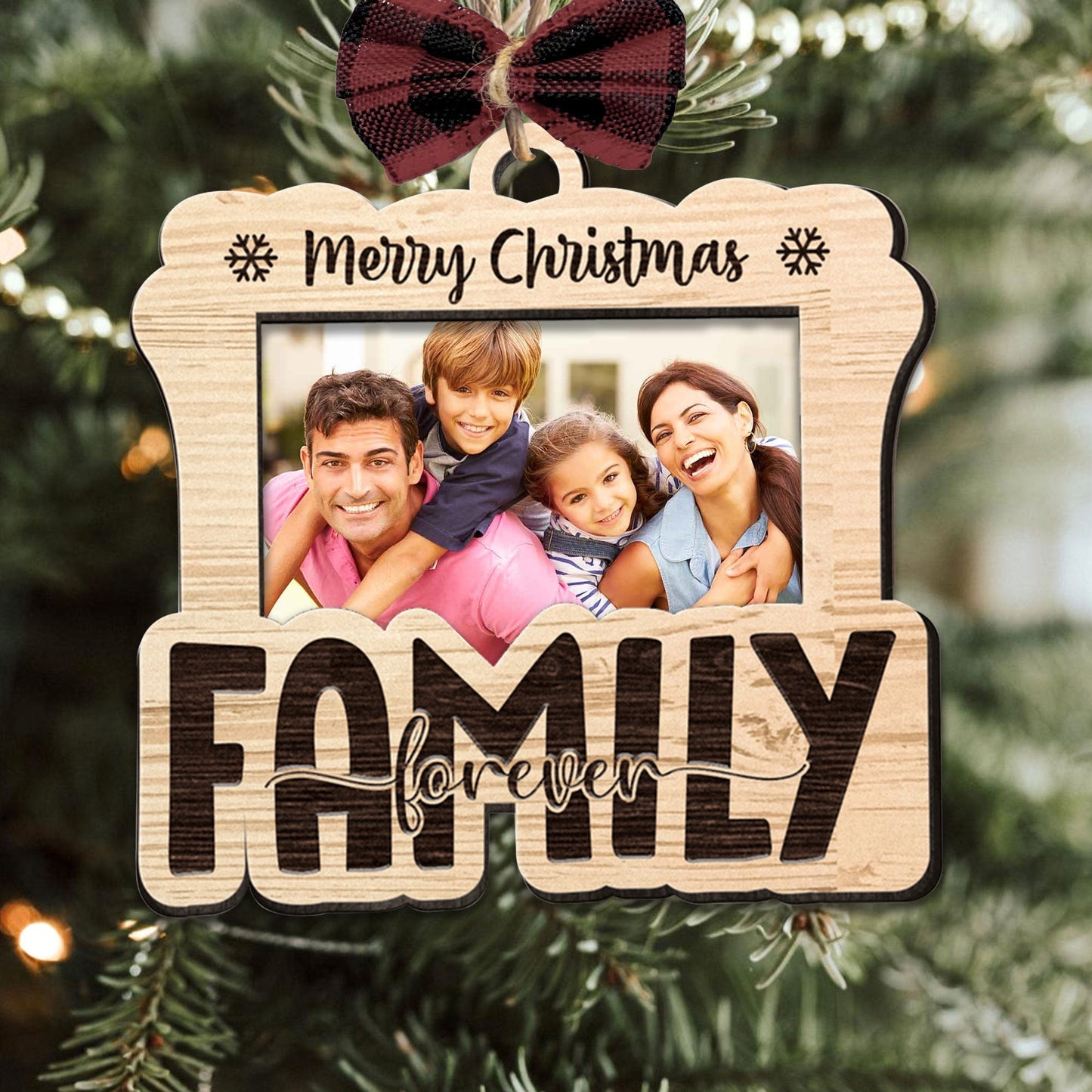 Merry Christmas Family - Personalized Shape Ornament - Gift For Family, Christmas Gift MerryChristmasBestie-1.jpg