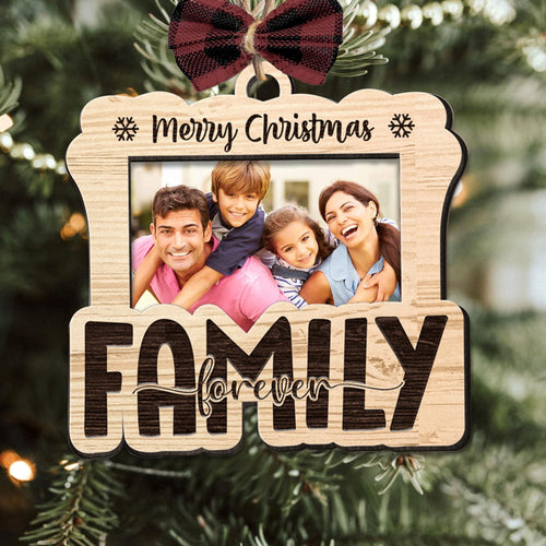 Merry Christmas Family - Personalized Shape Ornament - Gift For Family, Christmas Gift MerryChristmasBestie-1.jpg