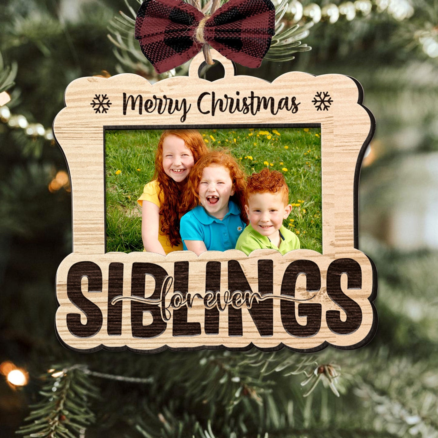 Merry Christmas Family - Personalized Shape Ornament - Gift For Family, Christmas Gift MerryChristmasBestie-2.jpg