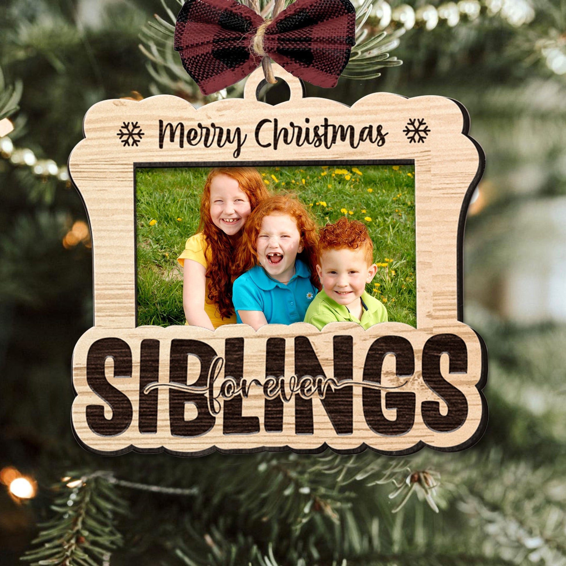 Merry Christmas Family - Personalized Shape Ornament - Gift For Family, Christmas Gift MerryChristmasBestie-2.jpg