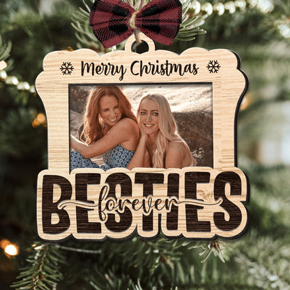 Merry Christmas Family - Personalized Shape Ornament - Gift For Family, Christmas Gift MerryChristmasBestie-3.jpg