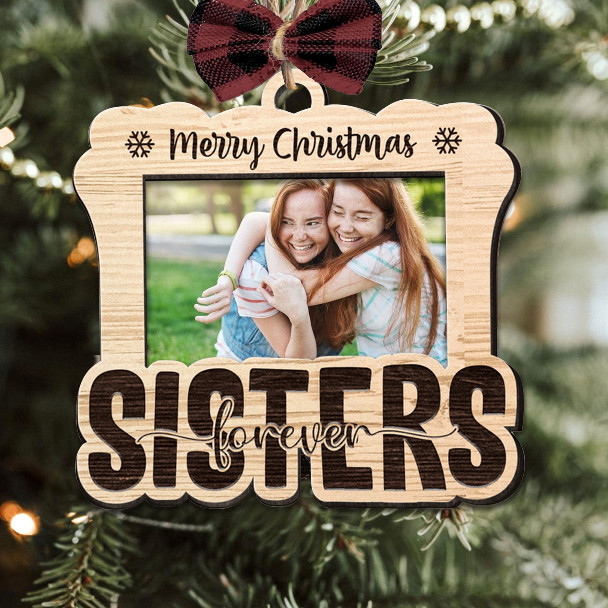 Merry Christmas Family - Personalized Shape Ornament - Gift For Family, Christmas Gift MerryChristmasBestie-4.jpg