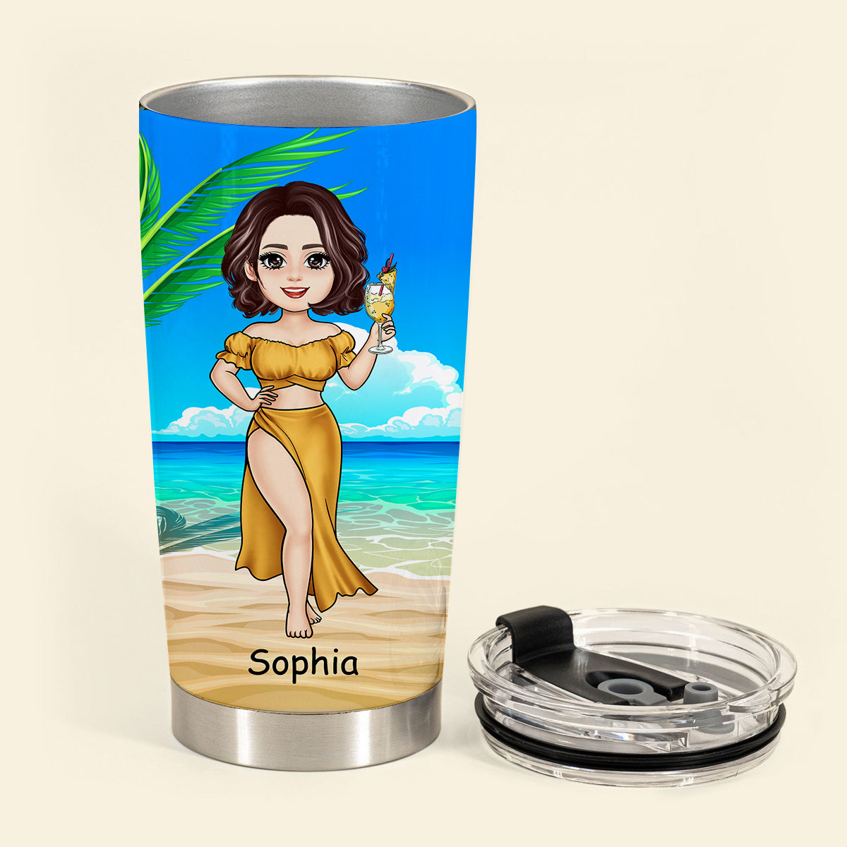 Might Be Water Might Be Alcohol - Personalized Tumbler - Gift For Bestie, Friend, Summer, Beach Vacation MightbeWaterMightBeAlcohol-3.jpg