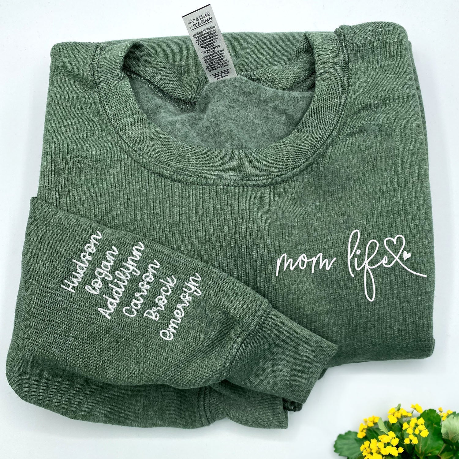 Mom Life Sweatshirt or Hoodie , Embroidered Gift For Mom from Kids, Mother's Day Gift MomlifeSweatshirtHeatherSportGreen_5000x_2fc1cd55-db4c-4692-8b88-7a66b3025b74.jpg