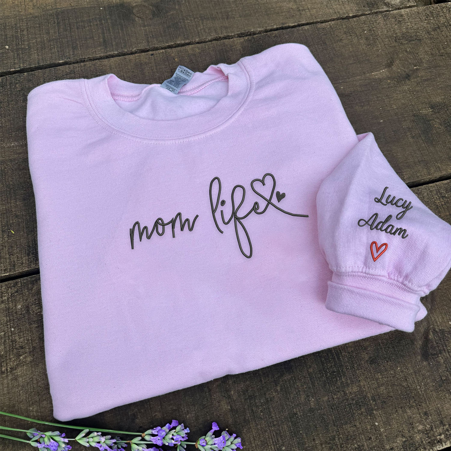 Mom Life Sweatshirt or Hoodie , Embroidered Gift For Mom from Kids, Mother's Day Gift MomlifeSweatshirtLightPink_5000x_9973d2b4-bf9c-4d81-b660-c476afdc84a8.jpg
