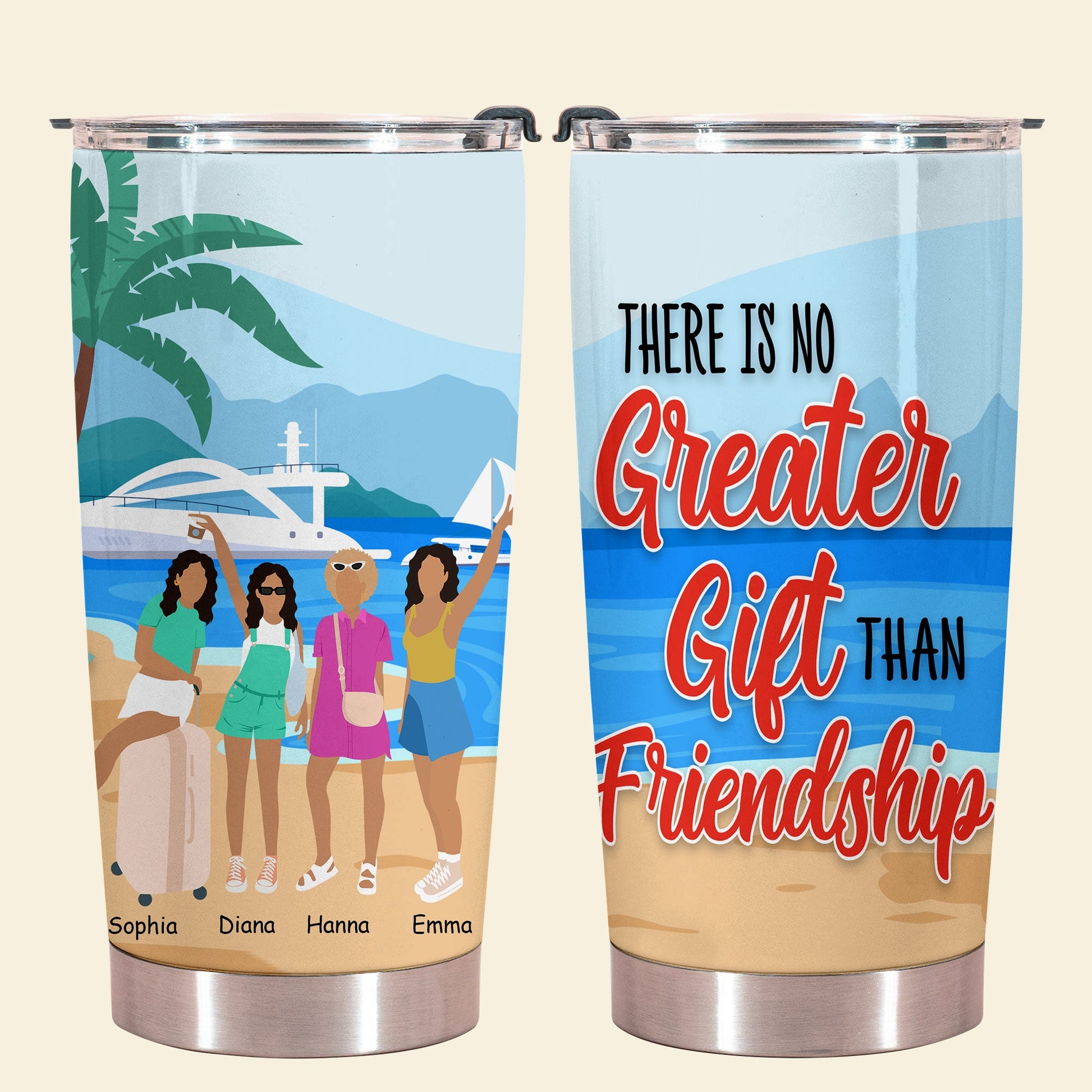 Our Friendship Is A True Blessing To Me - Personalized Tumbler - Gift For Friends, Sister OURFRI_4.jpg