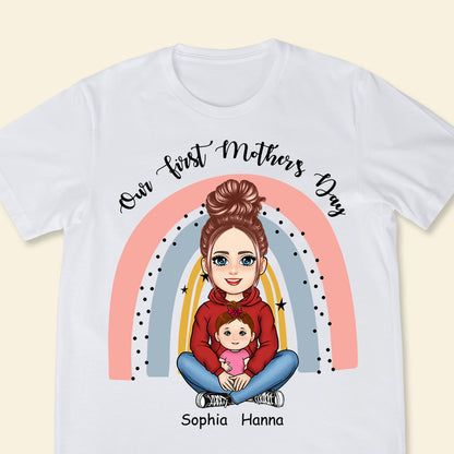 Our First Mother's Day Rainbow - Personalized Apparel - Gift For New Mom, Expecting Mom, 1st Mother's Day OurFirstMother_sDayRainbow-4.jpg