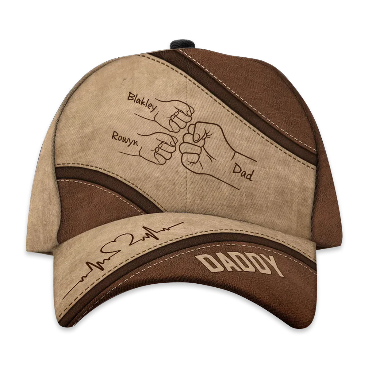 Fist Bump Daddy And Kids - Personalized Classic Cap - Gift For Father, Father's Day PSL1714961989849568.jpg