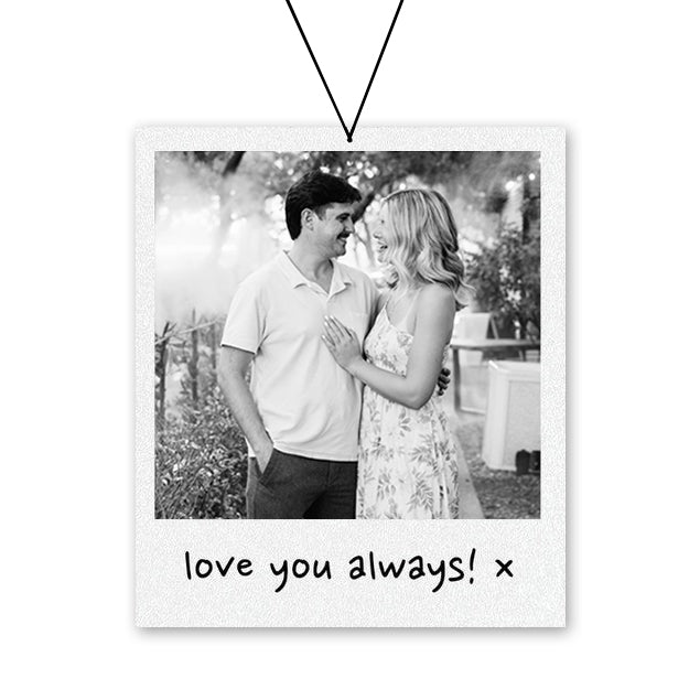 Custom Polaroid Air Freshener B&W/Ornament, Car Accessories, Handmade Gifts, Pop Culture, Car Ornaments, Personalisation. PSL1719453743221691.jpg