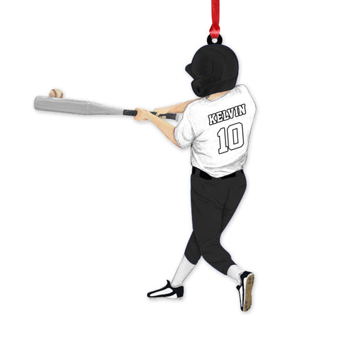 Personalized Baseball Boy Acrylic Christmas Ornament, BaseBall Player Ornament, Baseball Keepsake, Baseball Christmas Ornament PSL1724815841814475.jpg