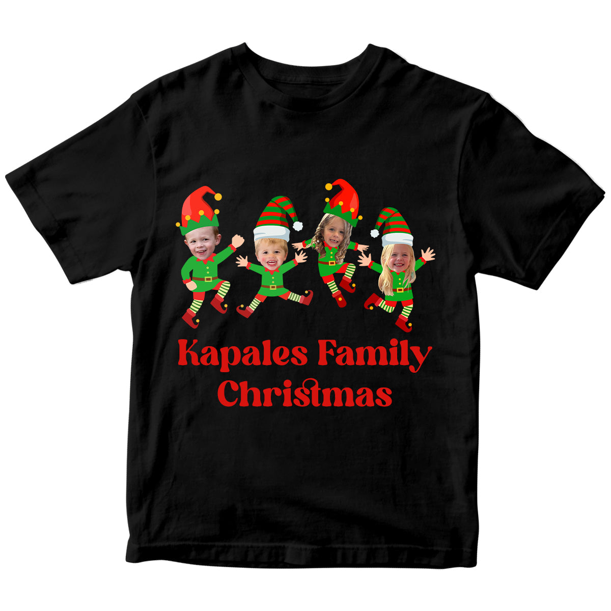 Family Custom Face Christmas Shirt Ugly Christmas Elf Face Custom Shirts Christmas Family Party Shirt Funny Christmas Gift Personalized PSL1726547527757351.jpg