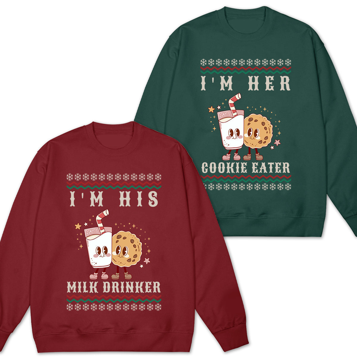 Matching Christmas Couple Sweaters Funny, Holiday Couples Sweatshirt, Funny Christmas Shirts for Couples, Matching Christmas Party Shirt PSL1728100501318409_a8e2d6a5-d4e2-41c5-b99a-0f49f94b33d6.jpg