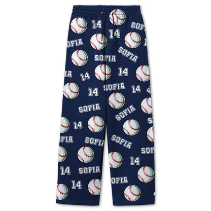Personalized Baseball Pajama, Sports gift, baseball pajama gift, gift for baseball player, team gift, baseball team gift, custom pajama PSL1728445752719377.jpg