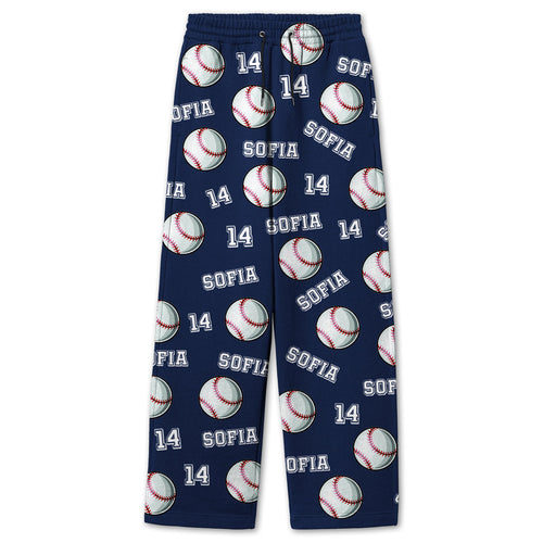 Personalized Baseball Pajama, Sports gift, baseball pajama gift, gift for baseball player, team gift, baseball team gift, custom pajama PSL1728445752719377.jpg