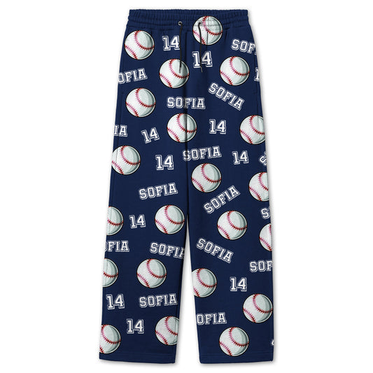 Personalized Baseball Pajama, Sports gift, baseball pajama gift, gift for baseball player, team gift, baseball team gift, custom pajama PSL1728445752719377.jpg