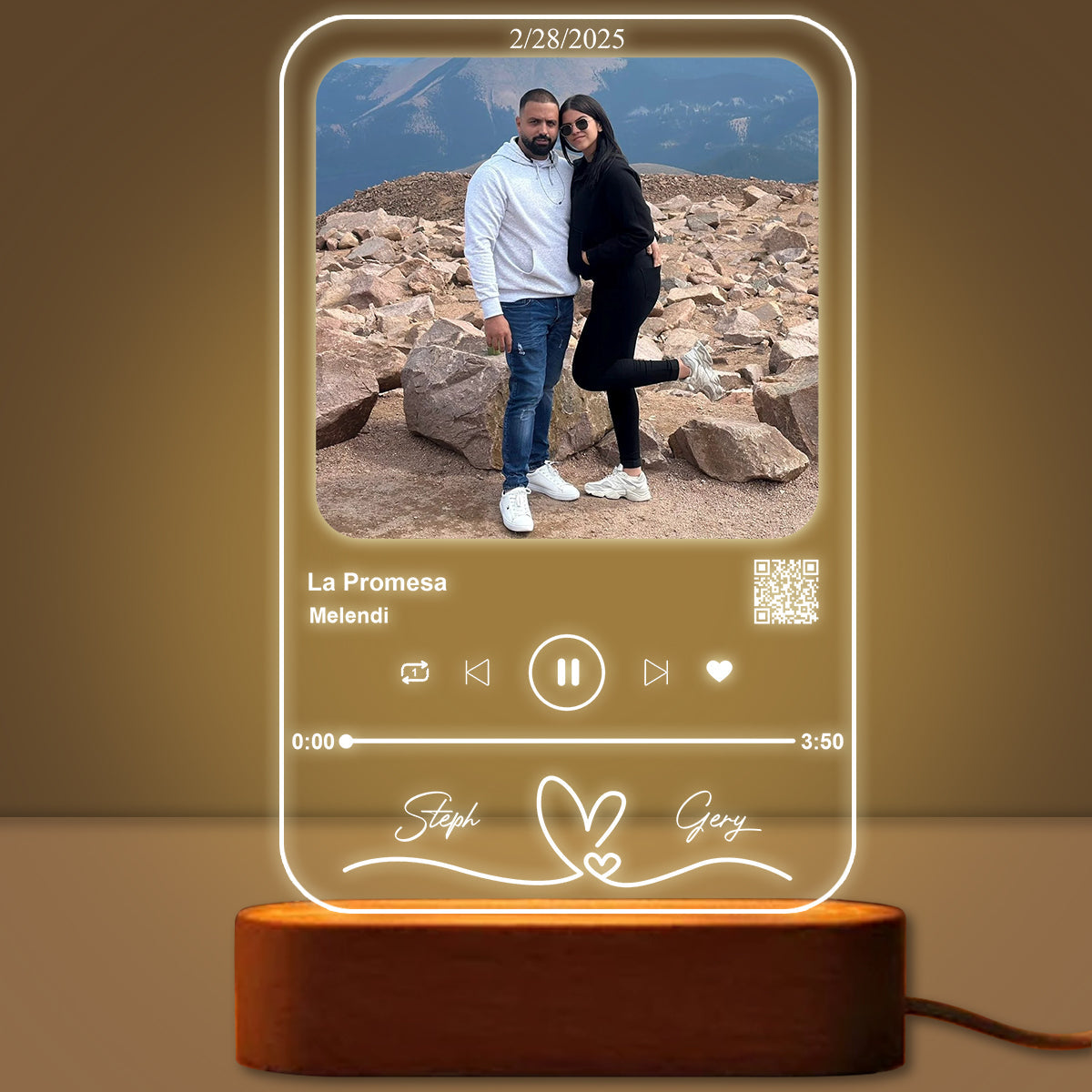 Custom acrylic music plaque, Couples Gift, unique Wedding LED plaque,acrylic plaque with photo,custom picture frames,song picture frame PSL1730254509351321.jpg