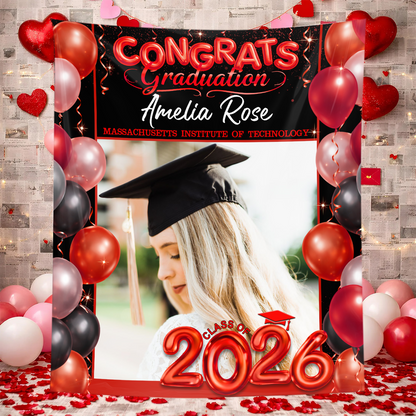 Party Backdrop - Personalized Graduation Decor