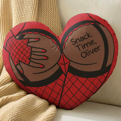 Snack Time Husband Hot Wife Spicy Couple - Personalized Heart Shaped Pillow SnackTimeHusbandHotWifeSpicyCouple-PersonalizedHeartShapedPillow-MK3.jpg