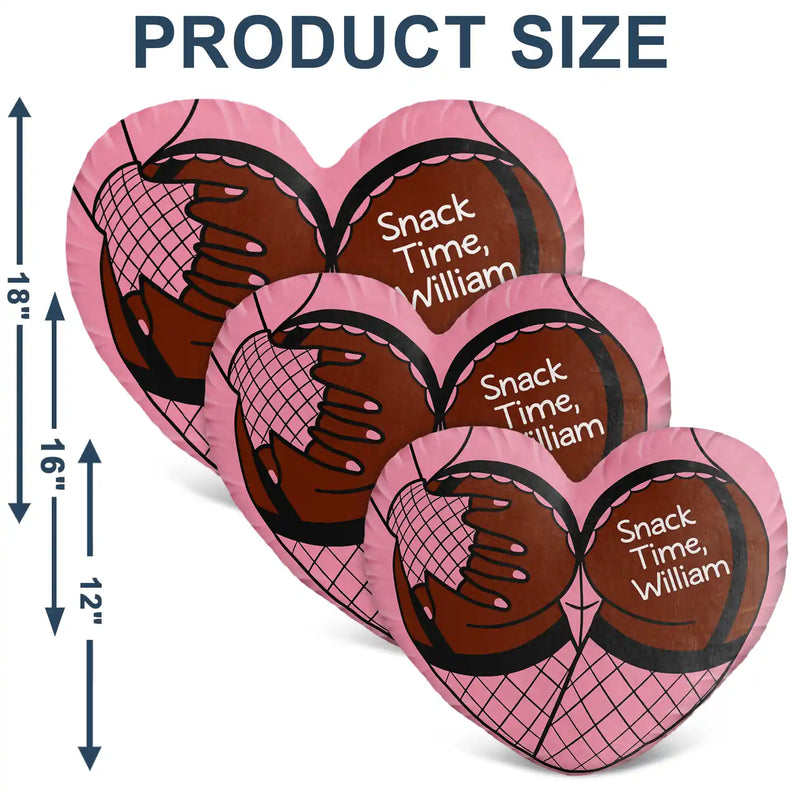 Snack Time Husband Hot Wife Spicy Couple - Personalized Heart Shaped Pillow SnackTimeHusbandHotWifeSpicyCouple-PersonalizedHeartShapedPillow-MK5.jpg