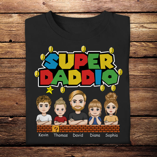 Super Daddio - Personalized Apparel - Gift For Father, Dad, Papa, Father's Day SuperDaddio-PersonalizedApparel-6_1d58afcd-30da-447d-befe-269dc94ffb0e.jpg