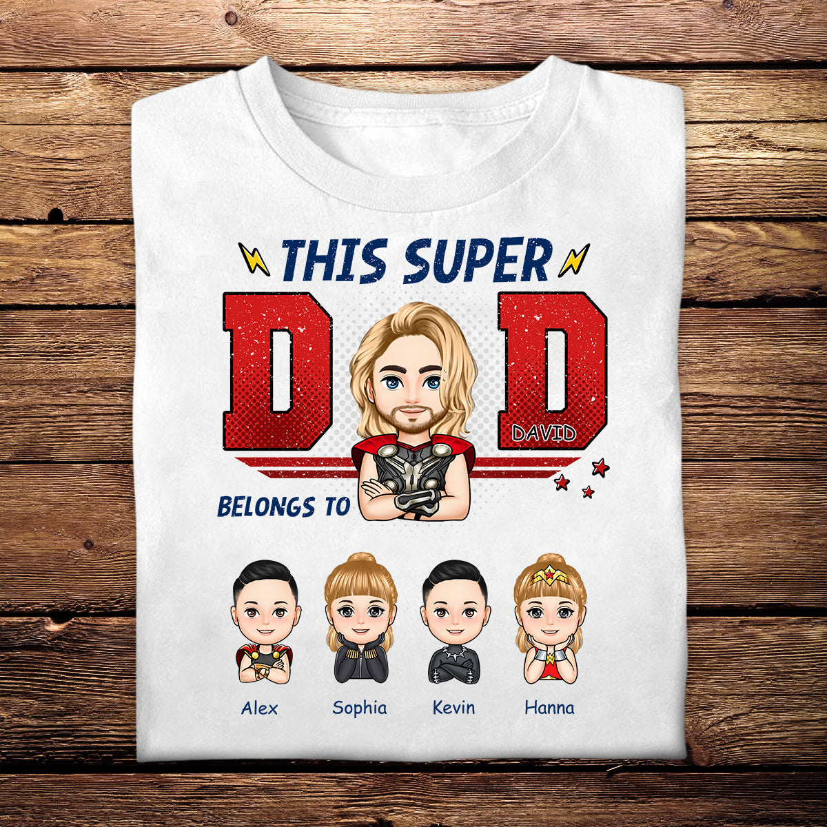 This Superdad Belongs To - Personalized Apparel - Gift For Father, Dad, Father's Day, Birthday Gift TH35B5_1.jpg