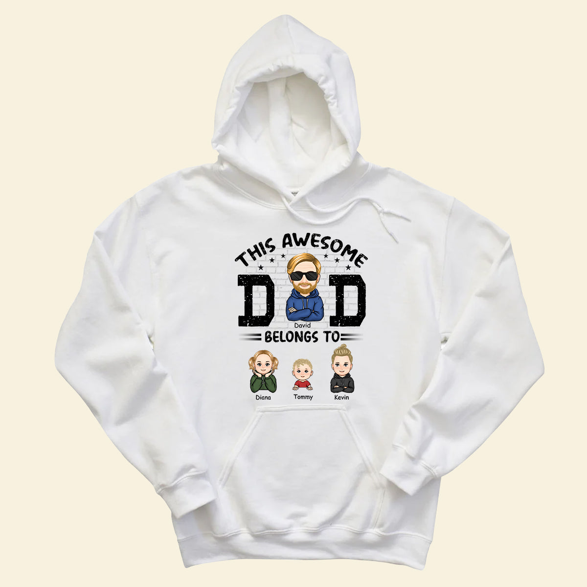 This Awesome Daddy Belongs To - Personalized Apparel - Gift For Daddy, Father, Dad, Father's Day THISAW_2.jpg