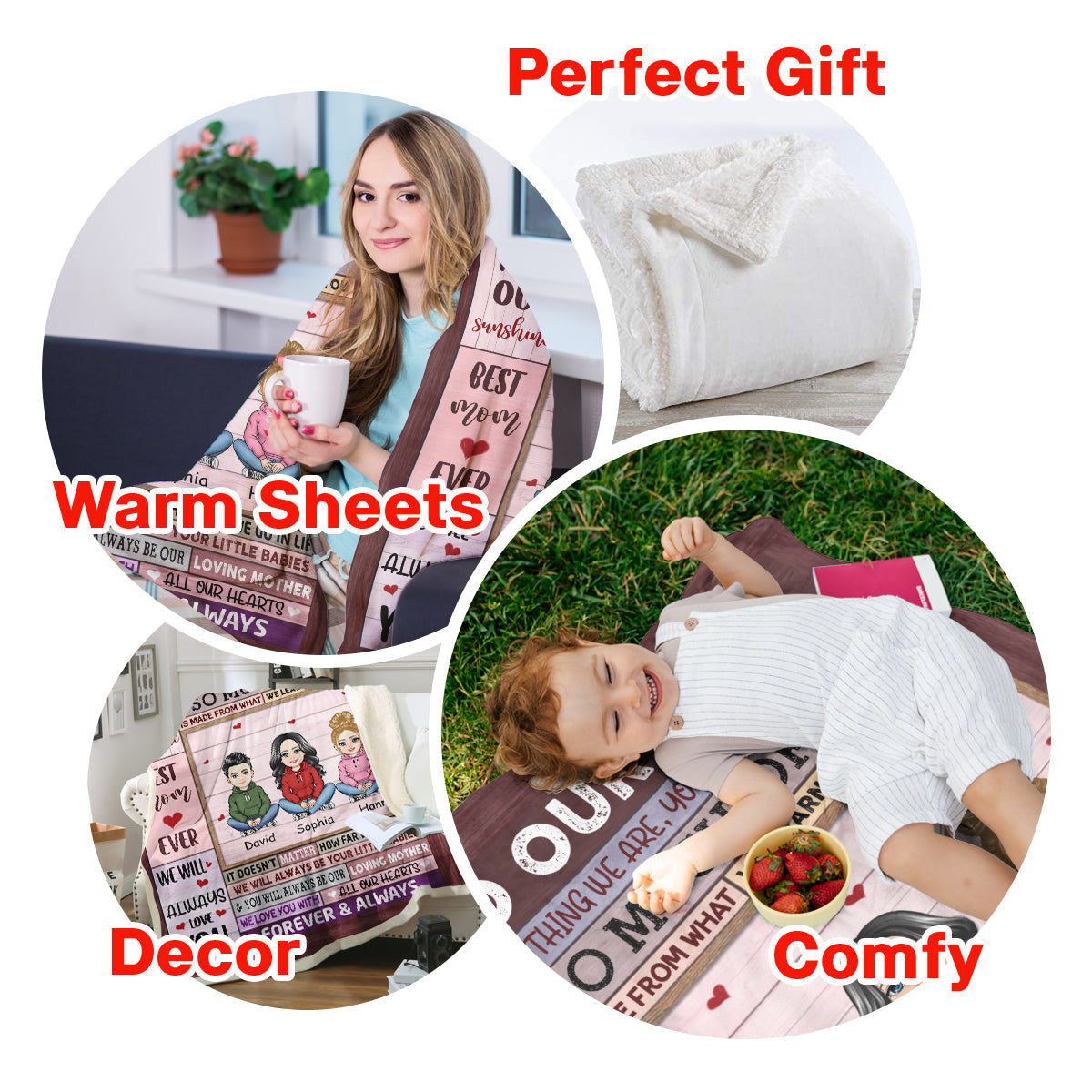 To My Mom Pink Pretty Mother & Daughter - Personalize Blanket - Mother's Day, Gift For Mother TO5D51_1.jpg