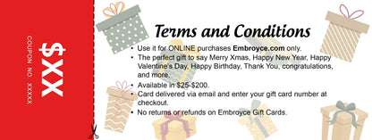 Embroyce Gift Card