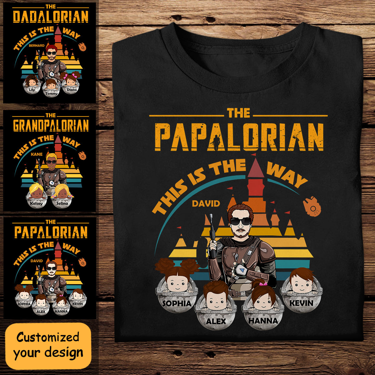 The Dadalorian This Is The Way - Personalized Apparel - Gift For Father, Daddy, Father's Day TheDadalorianThisIsTheWay-1.jpg