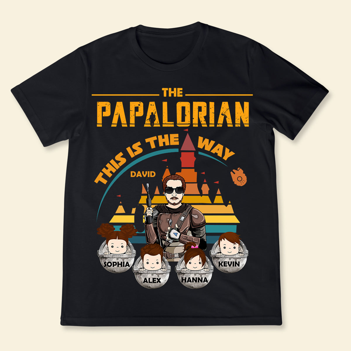 The Dadalorian This Is The Way - Personalized Apparel - Gift For Father, Daddy, Father's Day TheDadalorianThisIsTheWay-3.jpg