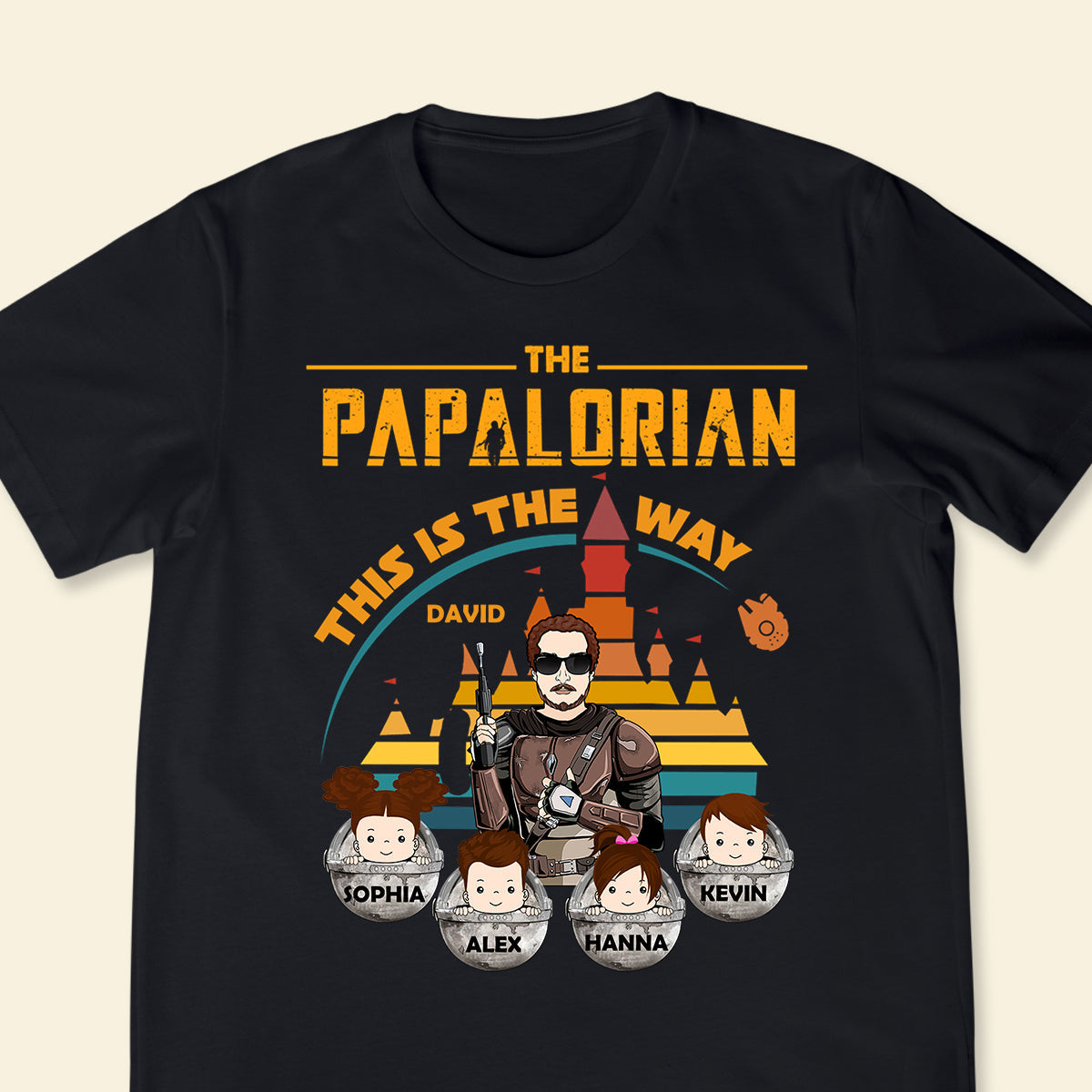 The Dadalorian This Is The Way - Personalized Apparel - Gift For Father, Daddy, Father's Day TheDadalorianThisIsTheWay-4.jpg