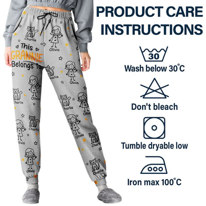 This Mommy Daddy Belongs To Kids Pet - Personalized Pajama Pants