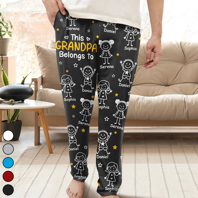 This Mommy Daddy Belongs To Kids Pet - Personalized Pajama Pants
