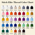 Embroidery Spotify Wedding - Custom Photo Embroidered T-shirt - Gift For Couple, Anniversary ThreadColorChart_cd1cb3e8-943a-41a5-b753-985988a4ad50.jpg?v=1742187582