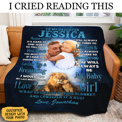 To My Daughter Lion Dad Mom Upload Photo Blanket Gift For Daughter To_My_Daughter_Lion_Dad_Mom_Upload_Photo_Blanket_Gift_For_Daughter.jpg