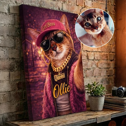Custom Pet Portrait, Dog Portrait Hip Hop, Cat Portrait Canvas, Untitled-1_0000_6.png
