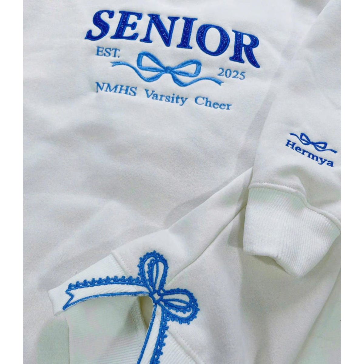 Embroidered Senior Bow Sweatshirt, Senior Coquette Bow Side Bow Applique Sweatshirt, Custom Grad Year Embroidered Bow Crewneck Untitleddesign_9388bfe0-1fc3-4405-820b-938169a12701.png