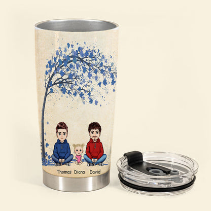 We Love You To The Moon And Back - Personalized Tumbler - Gift For Father, Father's Day WELOVE_3.jpg