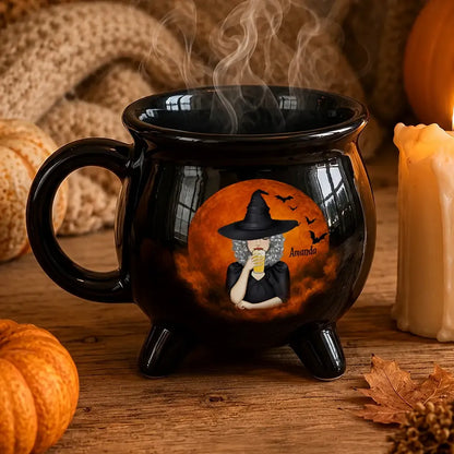 Witch Brew Halloween - Personalized Cauldron Mug
