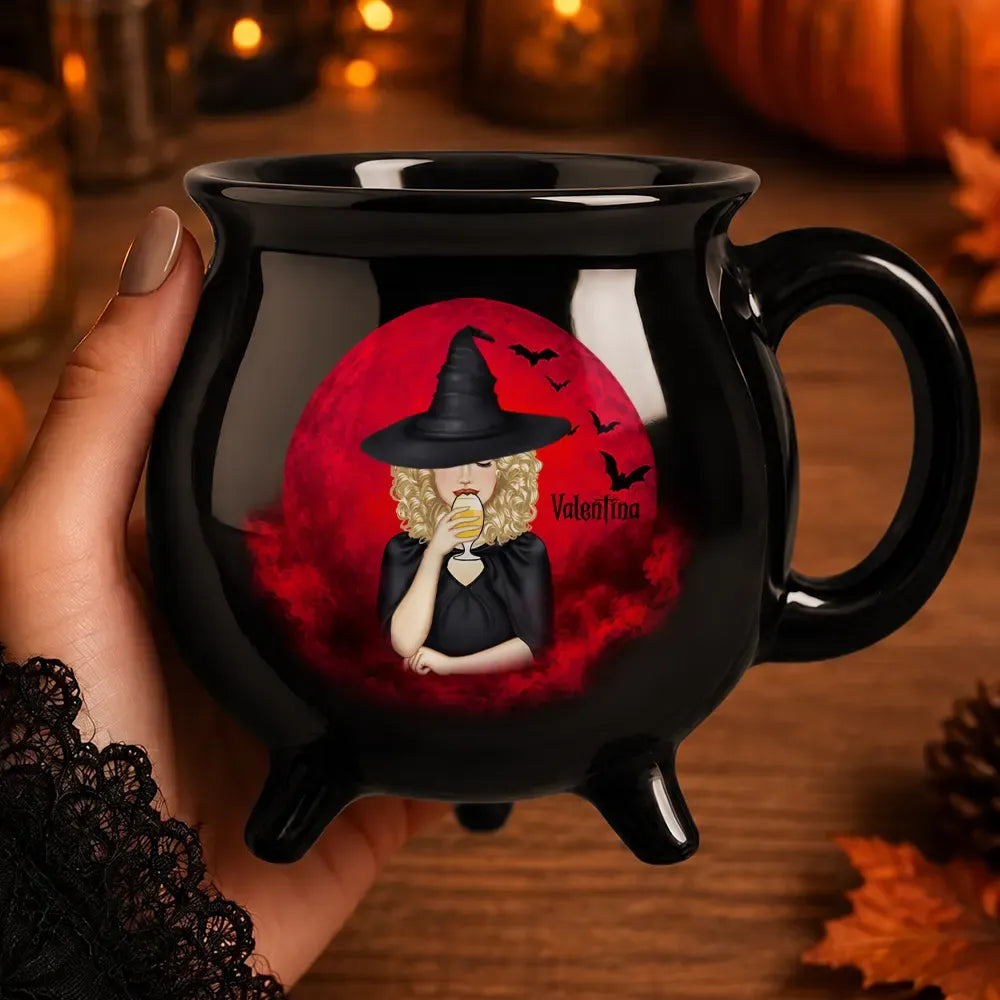 Witch Brew Halloween - Personalized Cauldron Mug