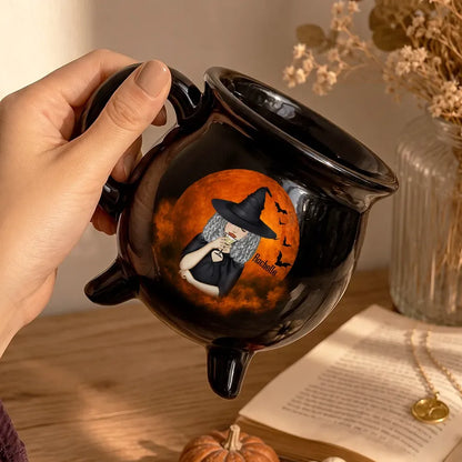 Witch Brew Halloween - Personalized Cauldron Mug