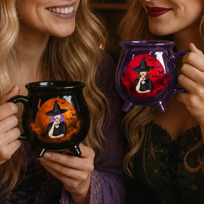 Witch Brew Halloween - Personalized Cauldron Mug