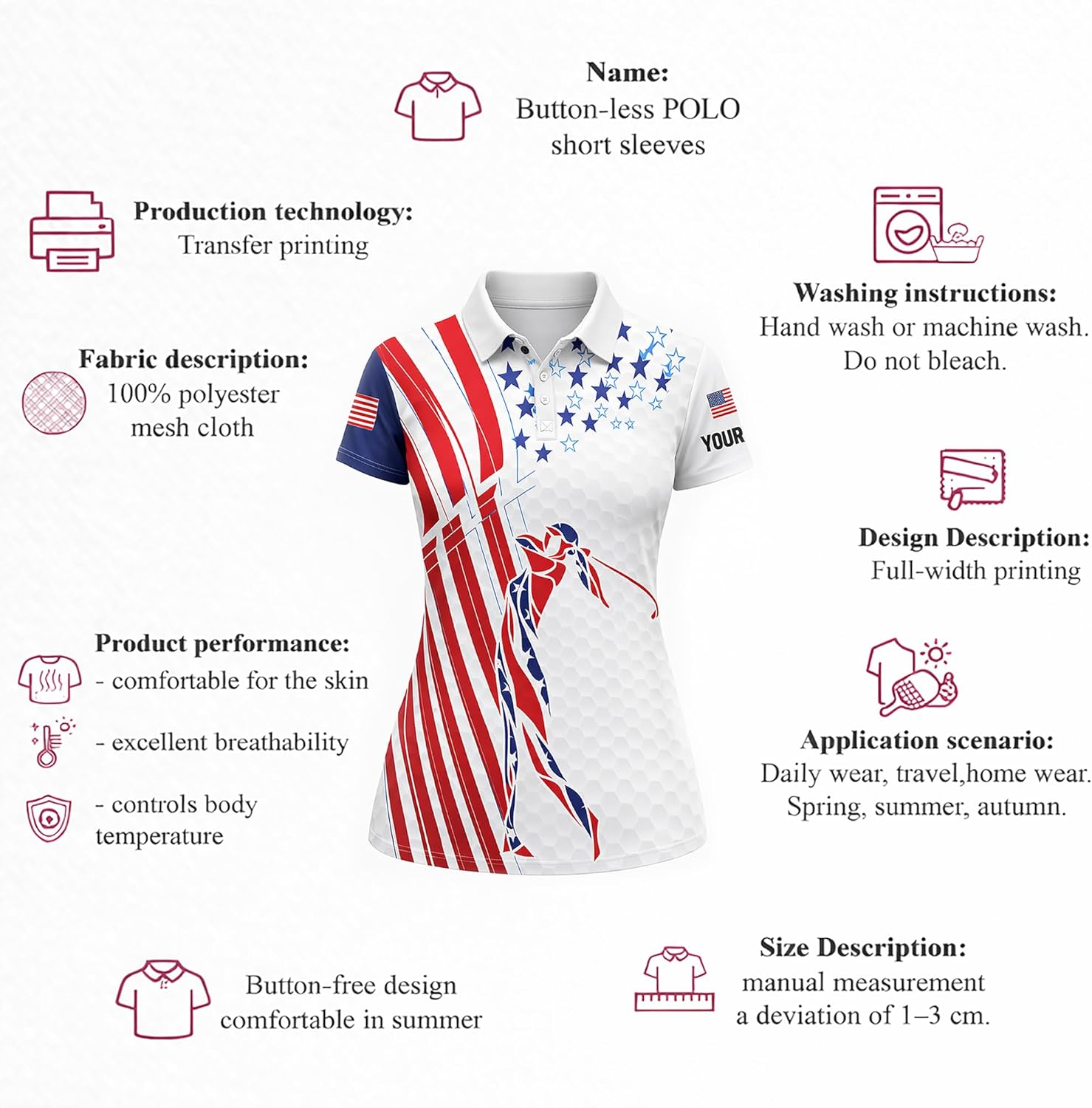 GIA26030901 WomenPatrioticGolfPoloShirtCustomNameUSAFlagStarsStripesGolfShirtPerformanceShortSleeve6.jpg