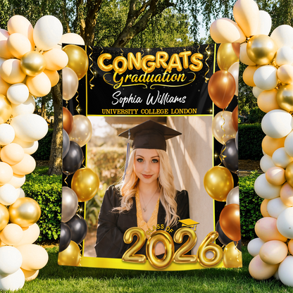 Party Backdrop - Personalized Graduation Decor