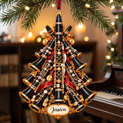 Personalized Clarinet Acrylic Christmas Ornament, Gift For Clarinet Players a0047e67-0a3e-43d5-a4ad-6dbb8888de93-3.png