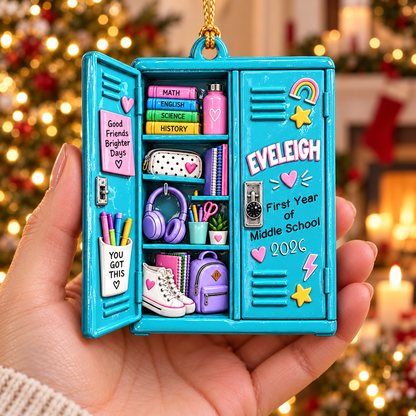 Middle School Ornament, Middle School Locker 3D Ornament, First Year of Middle School Gift, Teenager Ornament, Christmas Gift For Daughter a00ee4f3-7efe-45e0-b188-8de124920f6d-banenr-2.png