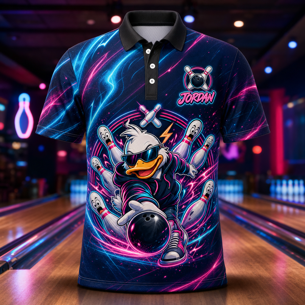 Neon Bowling Duck AOP Polo – Personalized Name - Personalized Polo shirt - All over printed a099f830-b02c-4988-8921-17997b1e398a.png