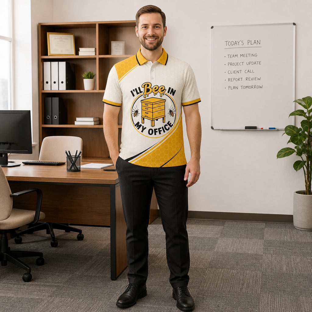 I'll Bee In My Office Polo - Polo shirt - All over printed a0f70b90-fa1e-4bea-9e77-847ce7fc0bfe.jpg