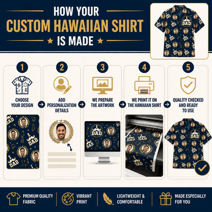 I Mustache Dad – Custom Face Hawaiian Shirt - How to customize